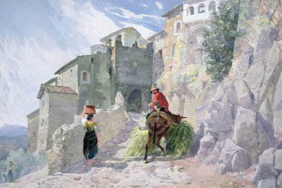 The Monastery of San Rocco, Olevano by Alfred Downing Fripp